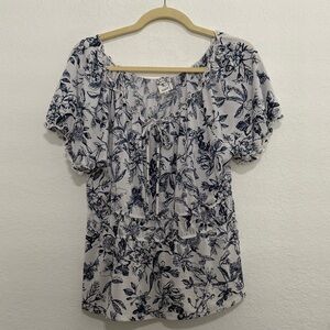 NAIF Blue Floral Women's Blouse